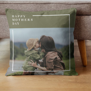 Coussin Photo personnalisée Fête des mères Cadeau