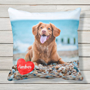 Coussin Photo personnalisée pour animal de compagnie Amour
