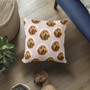 Coussin Photo personnalisée pour animaux Rose personnali