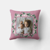 Coussin Photo personnelle de Floral Frame Double-Sided (Verso)