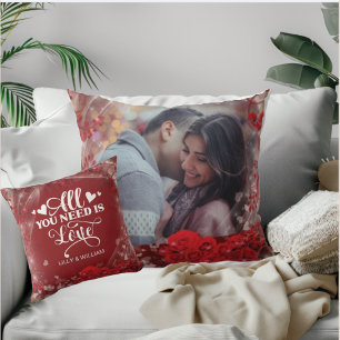 Coussin Photo personnelle du Joyeux Valentin