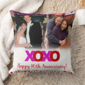 Coussin Photo rose rouge XOXO Anniversaire Alors et mainte (Couverture)