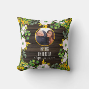 Coussin PHOTO RUSTIQUE Mer.Anniversaire N'IMPORTE QUEL Jal