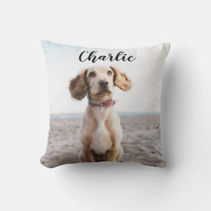 Coussin Photo simple élégant moderne d'animal de compagnie