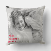 Coussin Photo tendance et ce qui compte le plus RedQuote p (Verso)