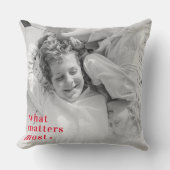 Coussin Photo tendance et ce qui compte le plus RedQuote p (Recto)
