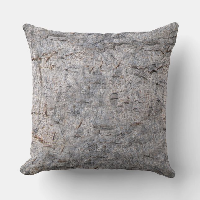 Coussin Photo tropicale d'écorce d'arbre (Recto)