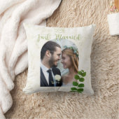 Coussin Photo verte mariage (Couverture)