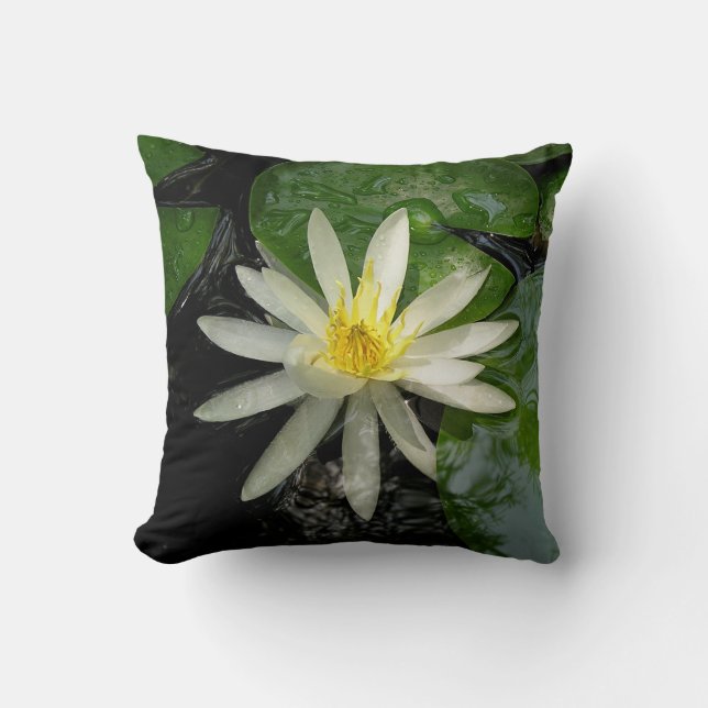 Coussin Photo White Water Lily (Recto)