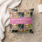 Coussin photocollage et texte (Couverture)