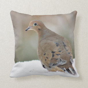 Coussin Photographie de deuil de colombe