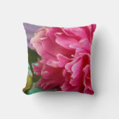Coussin Photographie de fleur de pivoine rose moderne (Recto)