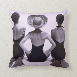 Coussin PHOTOGRAPHIE DE MODE DE SWIMWEAR DU les années 50