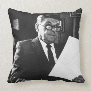 Coussin Photographie de Ronald Reagan