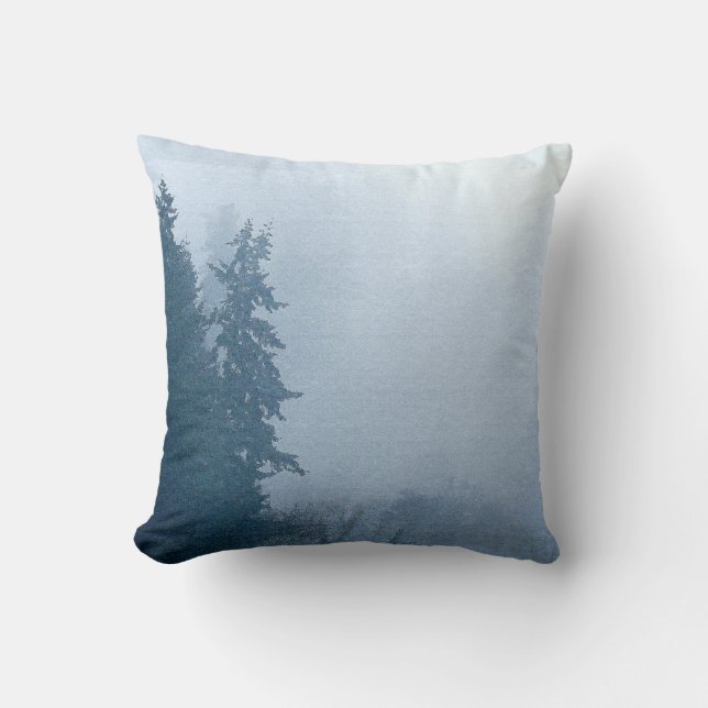 Coussin Photographie de traînée de l'Orégon de fougères de (Recto)