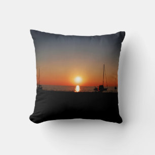 Coussin Photographie naturelle du coucher de soleil idylli