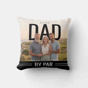 Coussin PhotoPop Meilleur Papa Par Par Photo personnalisée