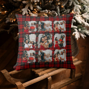 Coussin Photos de famille rustiques festives modernes mini
