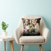 Coussin Photos de votre Mariage favori Nom du script Date (Chaise)
