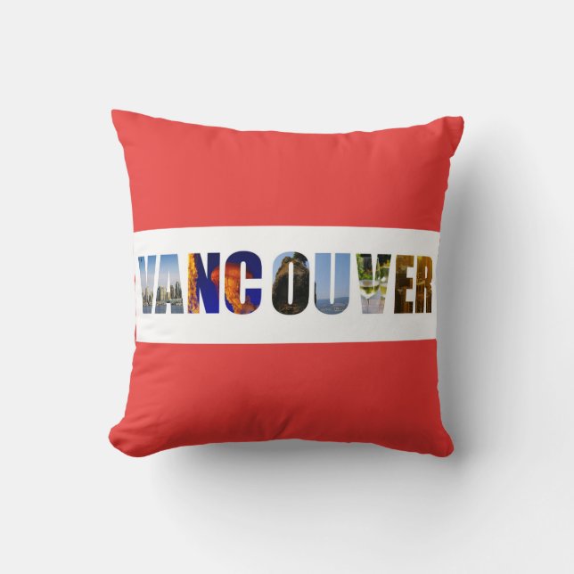 Coussin Photos de voyage de Vancouver Canada (Recto)