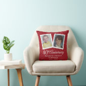 Coussin Photos du 40e anniversaire de l'Mariage de Ruby (Chaise)
