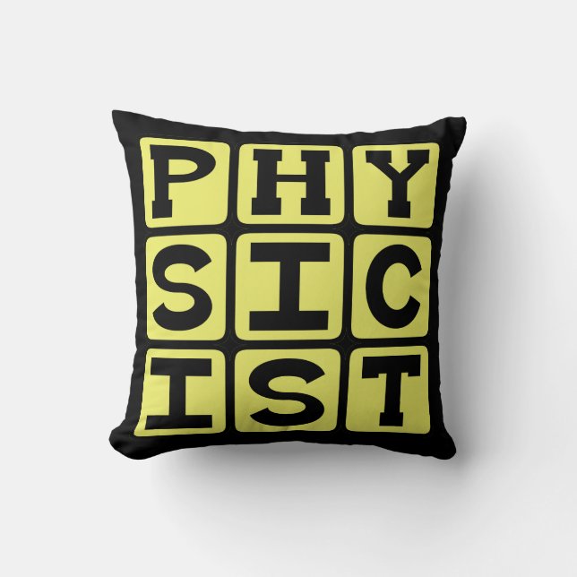 Coussin Physicien, Scientifique de la physique (Recto)