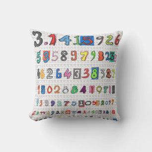Coussin Pi coloré
