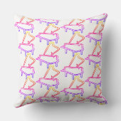Coussin Piano Arc-en-ciel Orné Blanc (Verso)