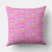 Coussin Piano Arc-en-ciel Orné Rose (Verso)