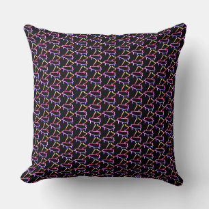 Coussin Piano noir orné