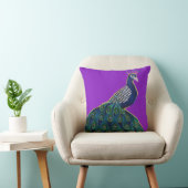 Coussin Pic bleu avec Arrière - plan pourpre (Chaise)