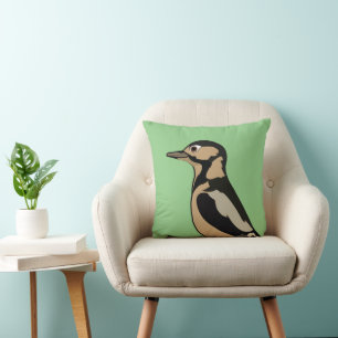 Coussin Pic vert Oiseau Nature Faune
