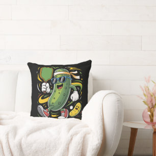 Coussin Pickle Jouant au Pickleball
