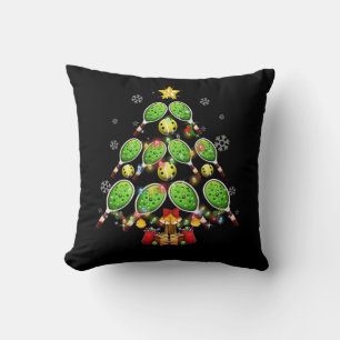 Coussin Pickleball Christmas Tree Dink Pickleball Joueur d