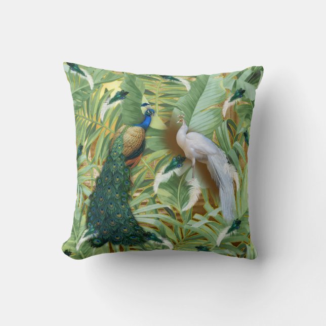 Coussin Pics Royaux Blancs et Bleus (Recto)