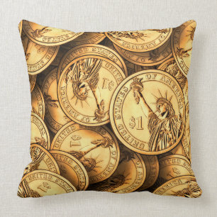 Coussin Pièce américaine en dollar
