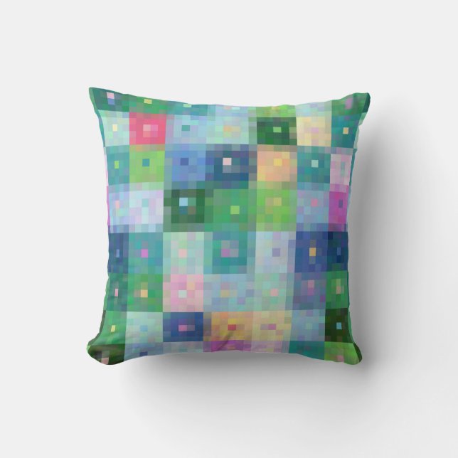 Coussin Pièces de surface composées en blocs de pixels mod (Recto)