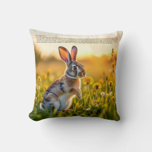 Coussin Pied de lapin chanceux