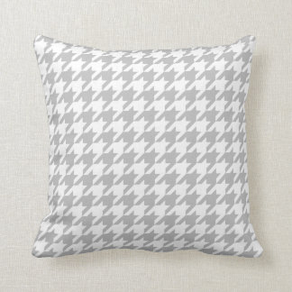Coussin Pied-de-poule gris et blanc | toute taille |