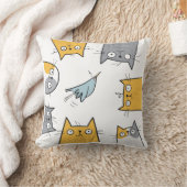 Coussin Piège à Chat Drôle Mignon Chaos Art Félin (Couverture)
