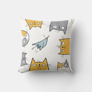 Coussin Piège à Chat Drôle Mignon Chaos Art Félin
