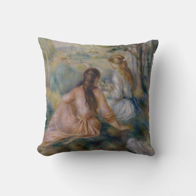 Coussin Pierre Auguste Renoir | dans le pré (Recto)