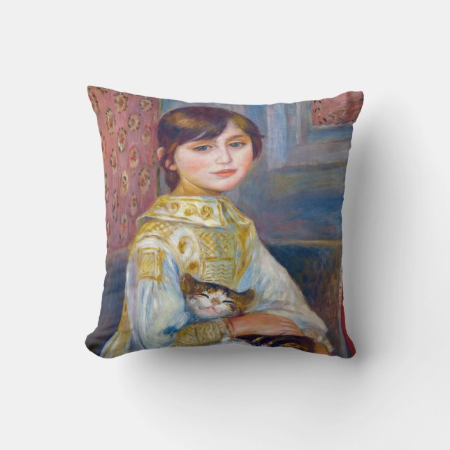Coussin Pierre-Auguste Renoir - Enfant au chat (Recto)