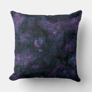 Coussin Pierre bleu turquoise et améthyste