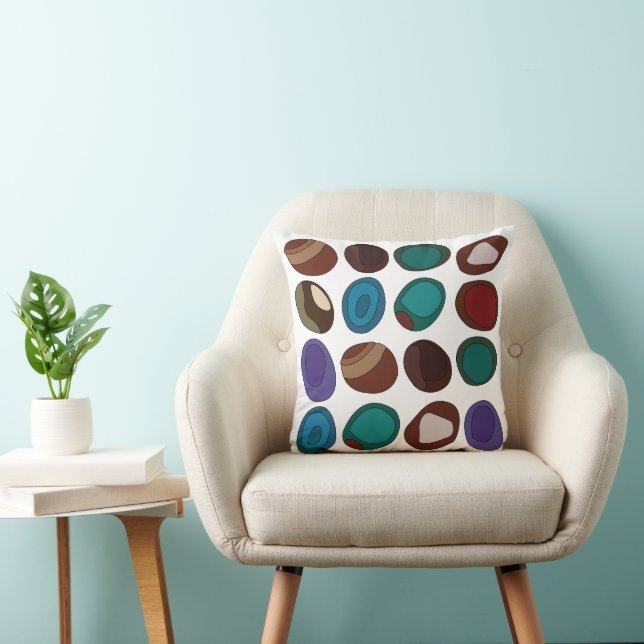 Coussin Pierre de Cristal Guérisseur d'Agate Colorée (Chaise)