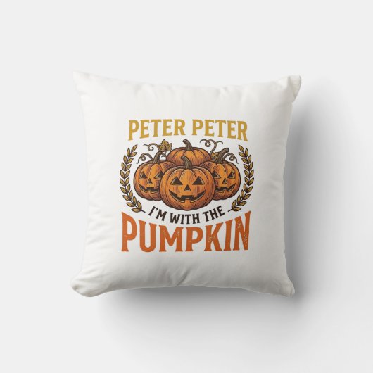 Coussin Pierre Pierre Citrouille Conception de maillot Hal (Recto)