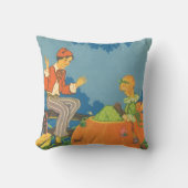 Coussin Pierre Pierre Mangeur de Citrouille, Comptine de N (Recto)
