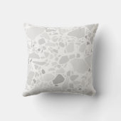 Coussin Pierre Terrazzo Imprimer Motif gris clair (Verso)
