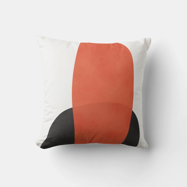 Coussin Pierres Abstraites modernes du milieu du siècle (Recto)