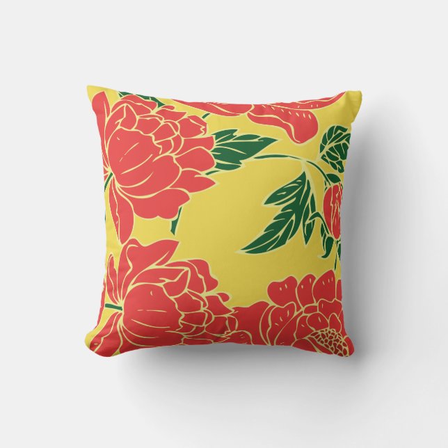 Coussin Pies rouges (Recto)
